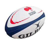 Balón de rugby talla 5 - Gilbert Réplica Francia blanco azul rojo 5