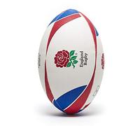 Gilbert England Supporter Rugby Union - Balón de rugby de equipo de rugby, color blanco, rojo y azul