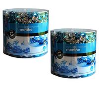 Gilbert - Juego de 2 x 1,4 kg Caramelo Menta, Mini caramelo para sala esperando, ventanilla de recepción del cliente, práctica médica de bienvenida tienda