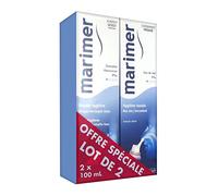 Gilbert Marimer - Agua de mar para higiene nasal, 2 x 100 ml