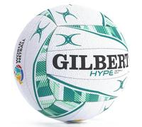 Gilbert Netball Hype Match - Pelota de netball - Blanco Verde - Tamaño 4
