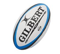 Gilbert Omega - Balón rugby, color blanco / azul, talla 5