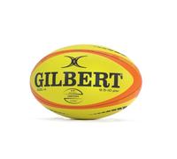 Gilbert Rugby ORION Match - Balón de rugby (amarillo y naranja), talla 4