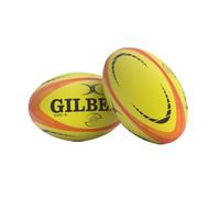 Gilbert Rugby ORION Match - Balón de rugby (amarillo y naranja), talla 5