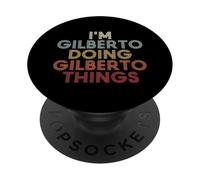Gilberto Name Gilberto Personalized Name First Given PopSockets PopGrip Adhesivo