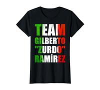 Gilberto Zurdo Ramírez Sánchez The Mexican Style Boxing Camiseta gráfica económica, Mujer, Negro, L