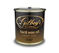 Gilboys Aceite de cera dura, acabado interior de madera, 500 ml, totalmente natural, de secado rápido, resistente al agua y al calor, perfecto para sellar y terminar encimeras de cocina, escaleras,