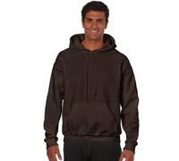Gildan 18500 50/50 Sudadera con capucha para hombre monocolor marrón chocolate XL