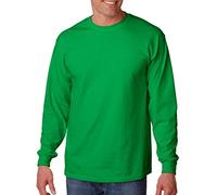 Gildan 2400 Mens Long Sleeve Ultra Cotton T-Shirt Tee - Irish Green - 2X-Large