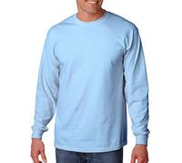 Gildan 2400 Mens Long Sleeve Ultra Cotton T-Shirt Tee - Light Blue - 2X-Large