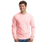 Gildan 2400 Mens Long Sleeve Ultra Cotton T-Shirt Tee - Light Pink - Large
