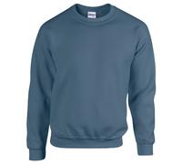 GILDAN 50/50 Adult Crewneck Sweat Sudadera, Azul (Indigo Blue), Small para Hombre