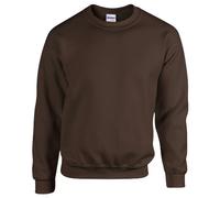 GILDAN 50/50 Adult Crewneck Sweat Sudadera, Marrón (Dark Chocolate Dark Chocolate), Small para Hombre