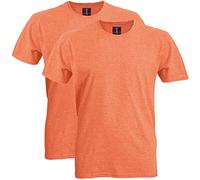 Gildan Softstyle Cotton T-Shirt, Style G64000, Multipack Camiseta, Naranja Jaspeado (Paquete de 2), XL (Pack de 2) para Hombre