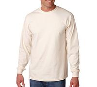 Gildan - Adult Ultra Cotton Long-Sleeve T-Shirt (G2400), Natural, XX-Large
