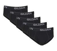 Gildan Cotton Stretch Brief Ropa Interior, Hollín Negro, L (Pack de 5) para Hombre