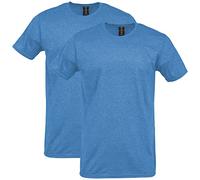 Gildan Camiseta de algodón Softstyle, Estilo G64000, Paquete de 2, Gris, M (Pack de 2) para Hombre