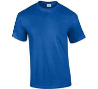 Gildan - Camiseta básica de manga corta Modelo Ultra Cotton para hombre caballero (4XL/Azul )