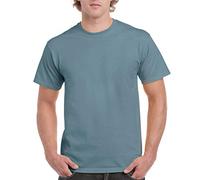 Gildan - Camiseta básica de manga corta Modelo Ultra Cotton para hombre caballero (Pequeña (S)/Azul piedra)