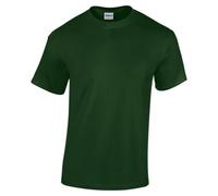 Gildan - Camiseta básica de Manga Corta Unisex con algodón Grueso Niños Niñas - Verano/Calor (Paquete de 2) (Pequeña (S)) (Verde Oscuro)