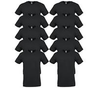 Gildan Camiseta de Algodón Grueso, Estilo G5000, para Hombre, Black (10-pack), XL