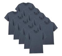 Gildan Camiseta de Algodón Grueso, Estilo G5000, para Hombre, Dark Heather (10-pack), XL