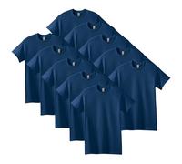 Gildan Camiseta de Algodón Grueso, Estilo G5000, para Hombre, Navy (10-pack), M