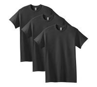 Gildan Camiseta de Algodón Grueso, Estilo G5000, para Hombre, Negro (Black), L