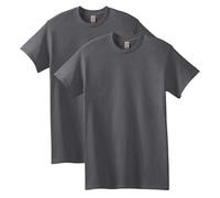 Gildan Camiseta de algodón Pesado para Adultos, Estilo G5000, Paquete múltiple, Carbón Vegetal (Paquete de 2), X-Large