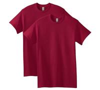 Gildan Camiseta de algodón pesado para adultos, estilo G5000, paquete múltiple, Cardenal Rojo (2 unidades), X-Large