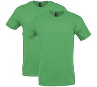 Gildan Camiseta de algodón Softstyle, Estilo G64000, Paquete de 2, Verde (Irish Green), XL (Pack de 2) para Hombre