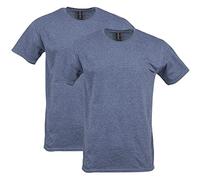 Gildan Camiseta de algodón Softstyle para Hombre, Estilo G64000, Paquete de 2 - Azul - Small