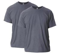 Gildan Camiseta de algodón Ultra Estilo G2000, Paquete múltiple, Dark Heather (Paquete de 2), XXL