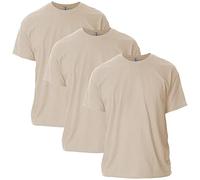 Gildan Camiseta de Hombre de Ultra algodón, Estilo G2000, Arena (3 Unidades), XL