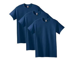 Gildan Camiseta de Manga Corta Unisex (G5000), de algodón (Paquete de Varias Camisetas), Azul Marino (Paquete de 3), 3X-Large