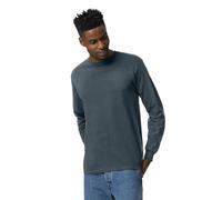 Gildan - Camiseta de Manga Larga de algodón para Hombre, Estilo G2400, Paquete de 2 Unidades - Gris - Large