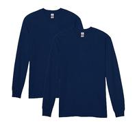 Gildan Heavy Cotton Long Sleeve T-Shirt, Style G5400, 2-Pack Camisa, Marino, 3XL (Pack de 2) Unisex Adulto