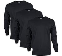 Gildan Camiseta de manga larga, de Ultra Cotton, estilo G2400, Camiseta para Hombre, Black (3-Pack), XXL