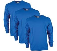Gildan Camiseta de manga larga, de Ultra Cotton, estilo G2400, Camiseta para Hombre, Royal (3-Pack), L