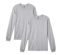 Gildan Camiseta de Manga Larga Dryblend para Adultos, Estilo G8400, Paquete de 2, Gris (Sport Grey), Medium