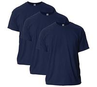 Gildan Camiseta de Ultra Cotton, Estilo G2000, T-shirt para Hombre, Azul (Navy), S (Paquete de 3)