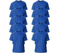 Gildan Camiseta de Ultra Cotton, Estilo G2000, T-shirt para Hombre, Azul (Royal), M (Paquete de 10)