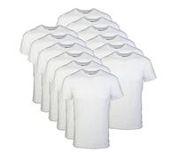 Gildan - Camiseta para Hombre, Estilo G1100 (Paquete de Varias Unidades), Blanco (12-Pack), Medium
