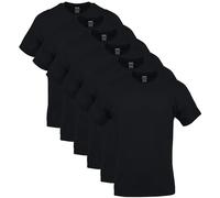 Gildan - Camiseta para Hombre, Estilo G1100 (Paquete de Varias Unidades), Negro (6 Unidades), X-Large