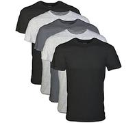 Gildan - Camiseta para hombre, estilo G1100 (paquete de varias unidades), Surtido negro (paquete de 5), Large