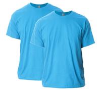 Gildan Ultra Cotton T-Shirt, Style G2000, 2-Pack Camiseta, Zafiro, L (Pack de 2) para Hombre