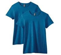 Gildan Camiseta para Mujer (Paquete de 2), Zafiro Antiguo (Paquete de 2), L