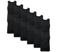 Gildan Camiseta sin Mangas para Hombre, Paquete múltiple, Estilo G1104, Negro (Paquete de 12), Small