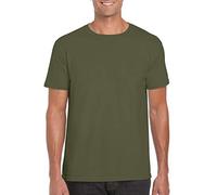 Gildan - Camiseta Softstyle, Verde(Military Green), Medium