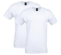 Gildan Camiseta Unisex de algodón Softstyle para Adultos, Estilo G64000, Paquete múltiple, Blanco 2 Piezas (White (2-Pack)), 3XL